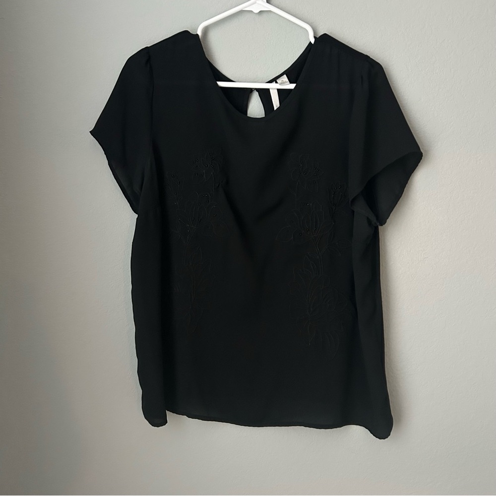 LC Lauren Conrad Black Women's Top